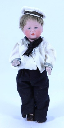 A small Kammer & Reinhardt 101 ‘Peter’ bisque head character doll, German circa 1909,