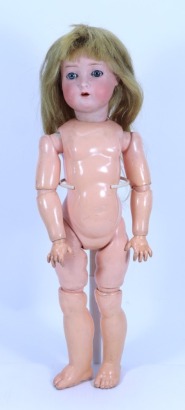 A Simon & Halbig 403 bisque head doll, German circa 1910,