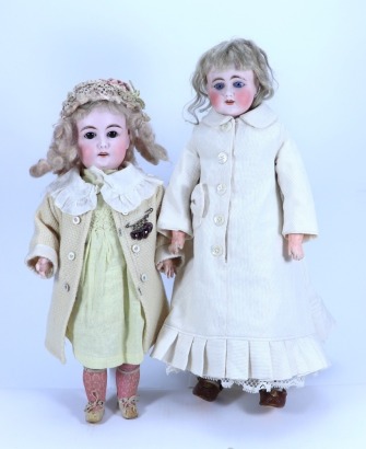 A bisque shoulder head doll, German circa 1900,