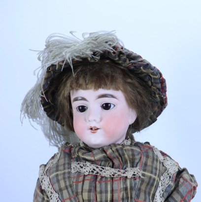 All original A.M 390 bisque head doll, German circa 1915,