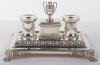 A Victorian silver inkstand, Henry Wilkinson, London 1866