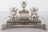 A Victorian silver inkstand, Henry Wilkinson, London 1866 - 2