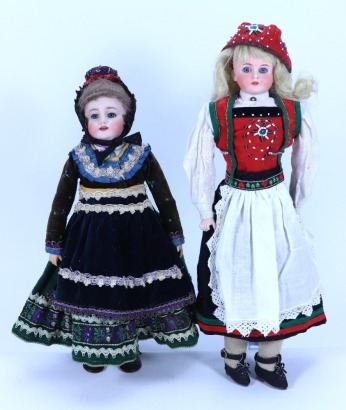 A Simon & Halbig bisque shoulder head doll, German, circa 1915,