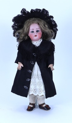 A sweet small Kammer & Reinhardt/S&H bisque head doll, German circa 1910,