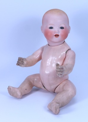 An A.M 351 bisque head Dream baby, German circa 1915,