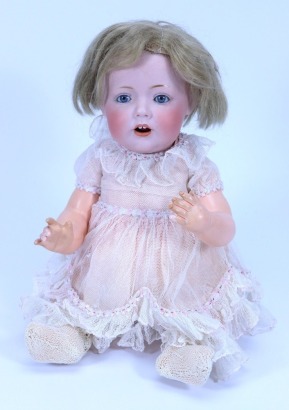 A good J.D Kestner 245 ‘Hilda’ bisque head character baby doll, German circa 1910,