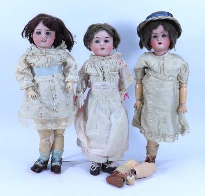 Alt, Beck & Gottschalk 1362 bisque head doll, German circa 1915,