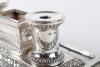 A Victorian silver inkstand, Henry Wilkinson, London 1866 - 7