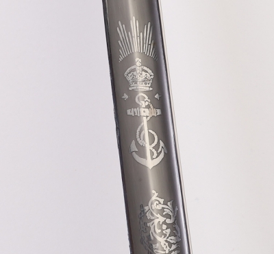 George VI Royal Naval Flag Rank Officers Sword - 19