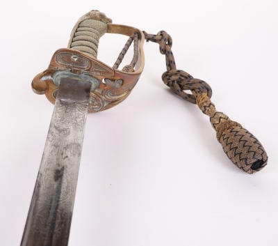 Post 1902 Royal Navy Officers Sword - 7