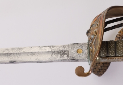 Post 1902 Royal Navy Officers Sword - 12