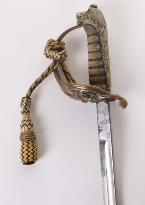 Post 1902 Royal Navy Officers Sword - 5