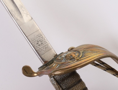 Post 1902 Royal Navy Officers Sword - 9