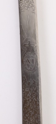 ^ Victorian Officers Mameluke Sword of the 11th Prince Albert’s Own Hussars - 17