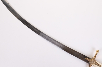 ^ Early Victorian Officers Mameluke Sword of the 14th Kings Hussars - 9