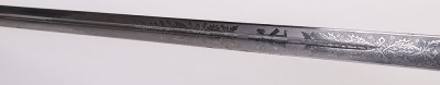 Scottish Royal Scots Fusiliers Field Officers Sword by Wilkinson, numbered 60645 - 12