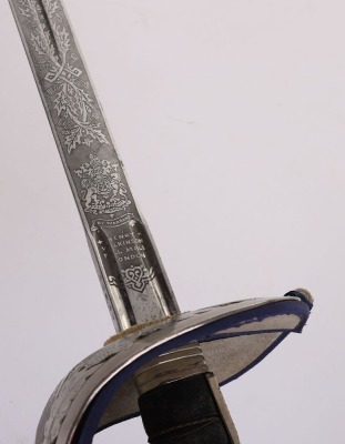 Scottish Royal Scots Fusiliers Field Officers Sword by Wilkinson, numbered 60645 - 14