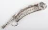 A Victorian silver Royal Navy Boatswains Call ‘bosun whistle’, Birmingham 1862 - 2