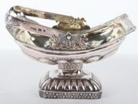 A 19th century Russian silver gilt sweet basket, 1852