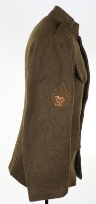 WW1 American Tunic with 34th Sandstorm Division Liberty Loan Patch - 9