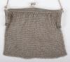 An early 20th century silver mesh purse, Birmingham 1919 - 4