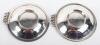 A pair of Charles Boyton signed silver dishes, London 1914 - 2