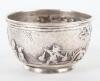 A small Chinese silver bowl, Wang Hing, WH90 and character mark