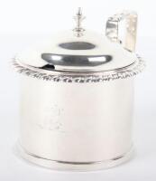 A 19th century Irish silver mustard pot, Dublin 1825