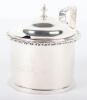 A 19th century Irish silver mustard pot, Dublin 1825