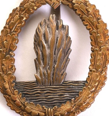 WW2 German Kriegsmarine Minesweepers Award Badge - 3