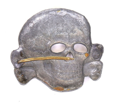WW2 German Waffen-SS Totenkopf Cap Skull - 2