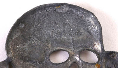 WW2 German Waffen-SS Totenkopf Cap Skull - 3