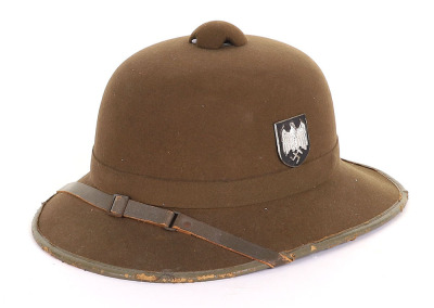 WW2 German Afrikakorps (D.A.K) Tropical Pith Helmet - 2