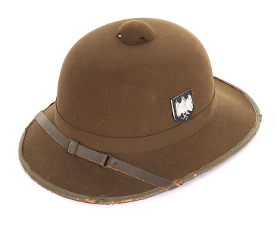 WW2 German Afrikakorps (D.A.K) Tropical Pith Helmet - 3