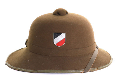 WW2 German Afrikakorps (D.A.K) Tropical Pith Helmet - 7