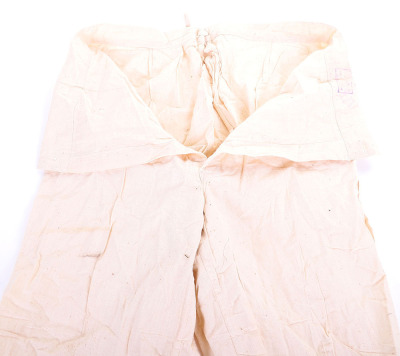 WW2 German Wehrmacht White Linen Pants - 4