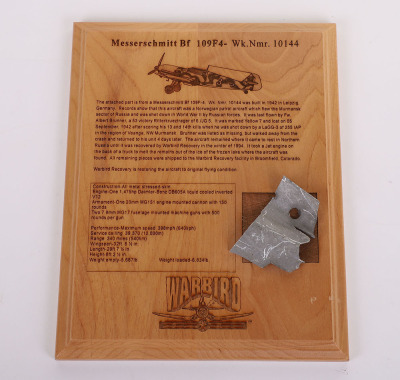 2x Warbird Aircraft Relics Plaques - 6