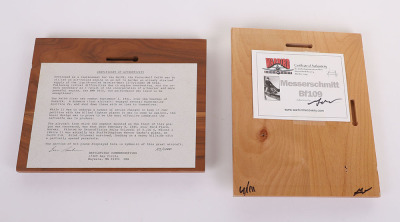 2x Warbird Aircraft Relics Plaques - 8