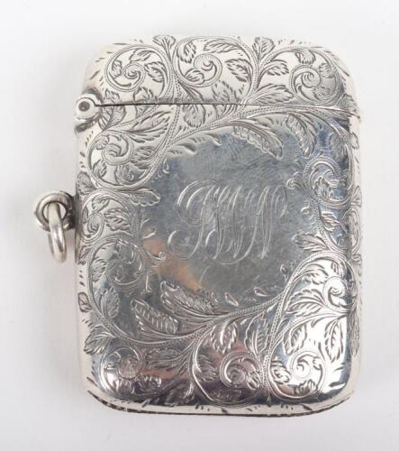 A silver vesta, Chester 1903