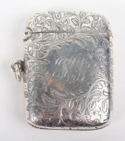 A silver vesta, Chester 1903