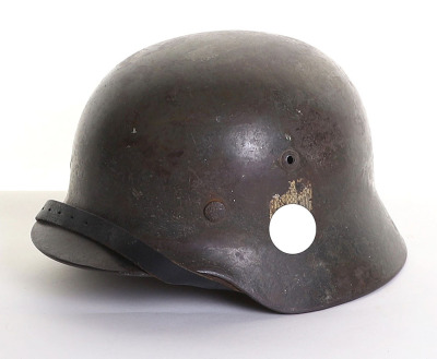 WW2 German Army M-35 Double Decal Steel Combat Helmet