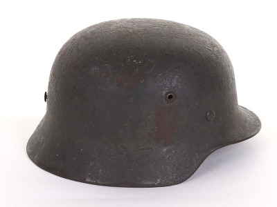 WW2 German Army M-35 Single Decal Steel Combat Helmet - 4