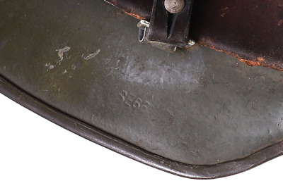 WW2 German Army M-35 Single Decal Steel Combat Helmet - 13