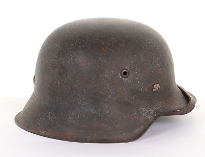 WW2 German Army M-42 Single Decal Steel Combat Helmet - 7