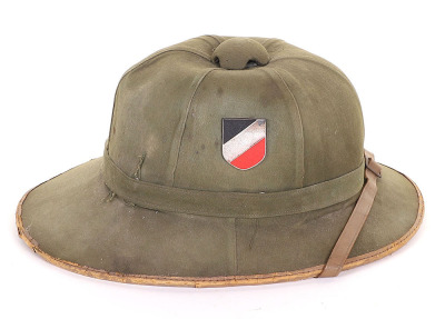 WW2 German Luftwaffe Afrikakorps (D.A.K) Tropical Pith Helmet - 6