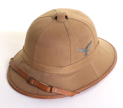 WW2 German Luftwaffe Afrikakorps (D.A.K) Tropical Pith Helmet - 2