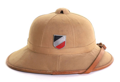 WW2 German Luftwaffe Afrikakorps (D.A.K) Tropical Pith Helmet - 7