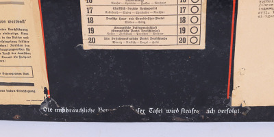Third Reich Hier Spricht die NSDAP Enamel Building Plaque - 5