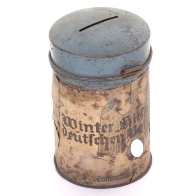 Third Reich Winterhilfswerk (WHW) Collecting Tin