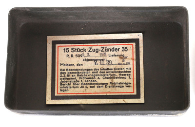 WW2 German Mine Fuses House in the Original Metal Storage Tin - 3